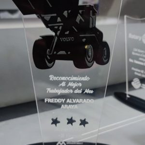 Galvano de Acrílico 25x10cm