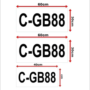Juego de 3 patentes (minería) camioneta