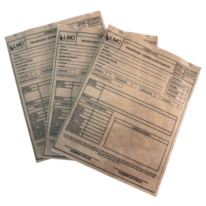 10 talonarios Tamaño carta (21 x 27,5cm) Duplicado