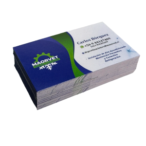 100 TARJETAS COUCHE (90X55MM)